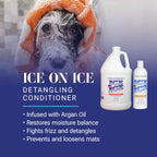 Professional dematting dog conditioner with Moroccan argan oil