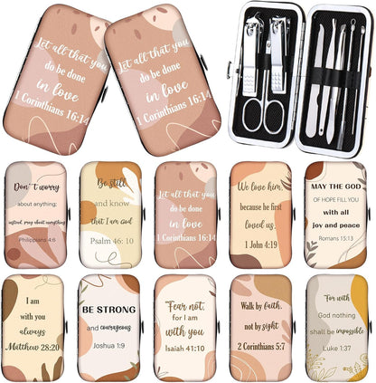 Lanties Christian scripture manicure set bulk pack front view