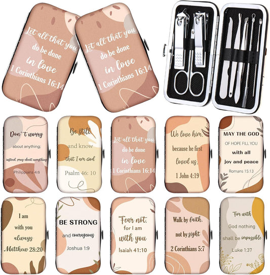 Lanties Christian scripture manicure set bulk pack front view