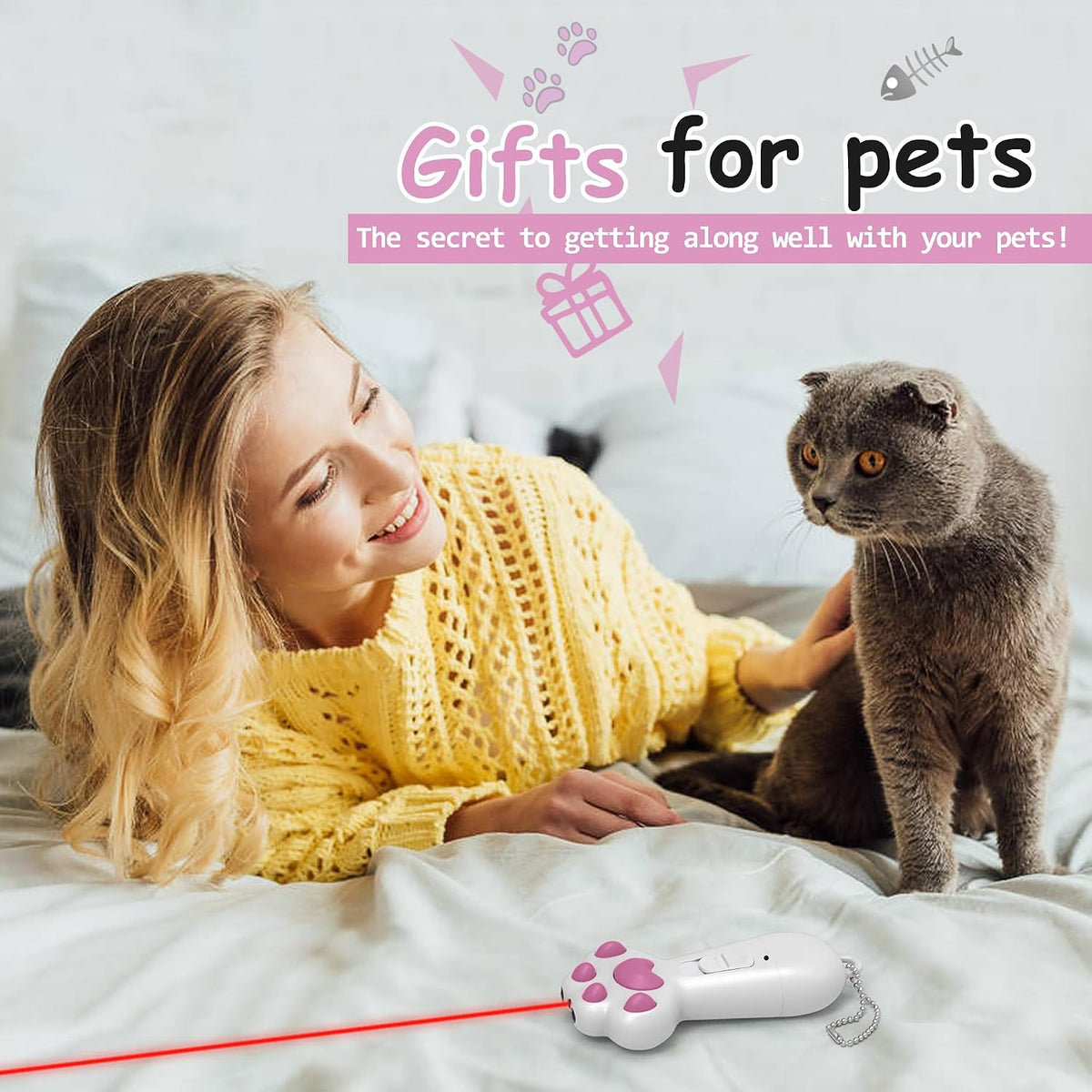 Premium imported white pet flashlight pen for household utility