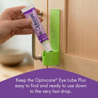 Authentic USA imported Optixcare eye lubrication gel tubes demonstrating the clean dropper tip design for precise application