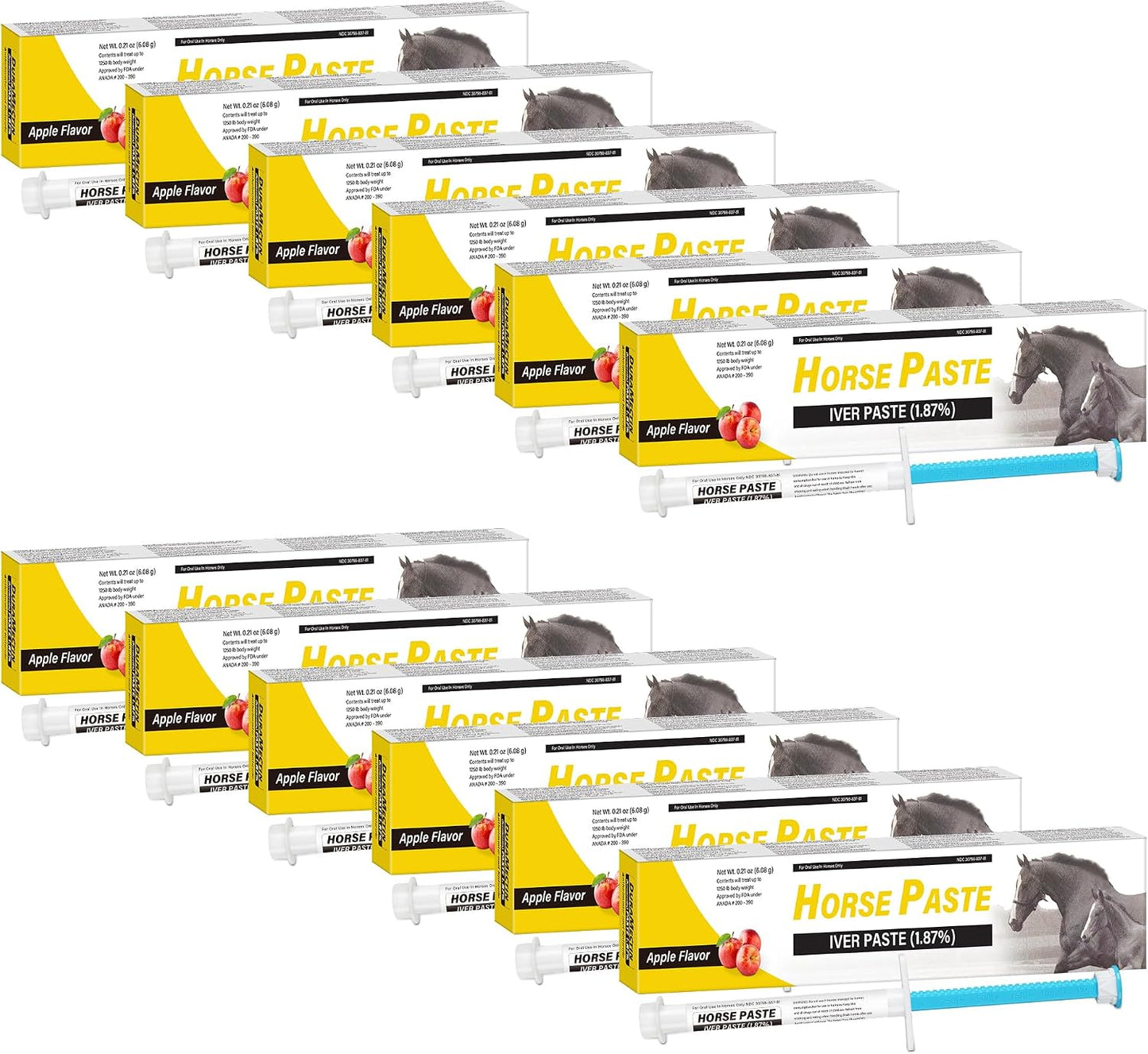 Qouinuey 12 Pack Equine Paste front view packaging