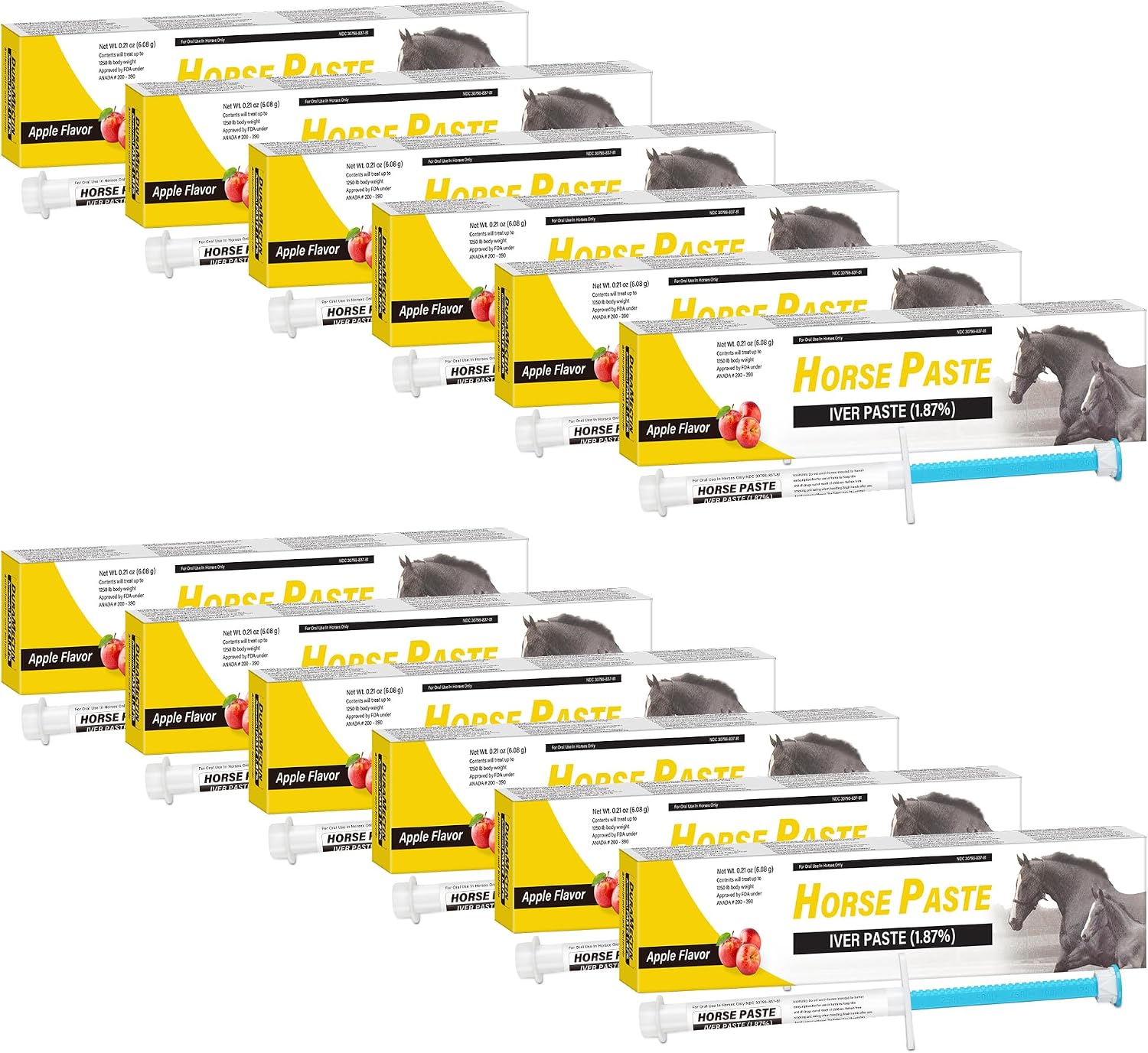 Qouinuey 12 Pack Equine Paste front view packaging
