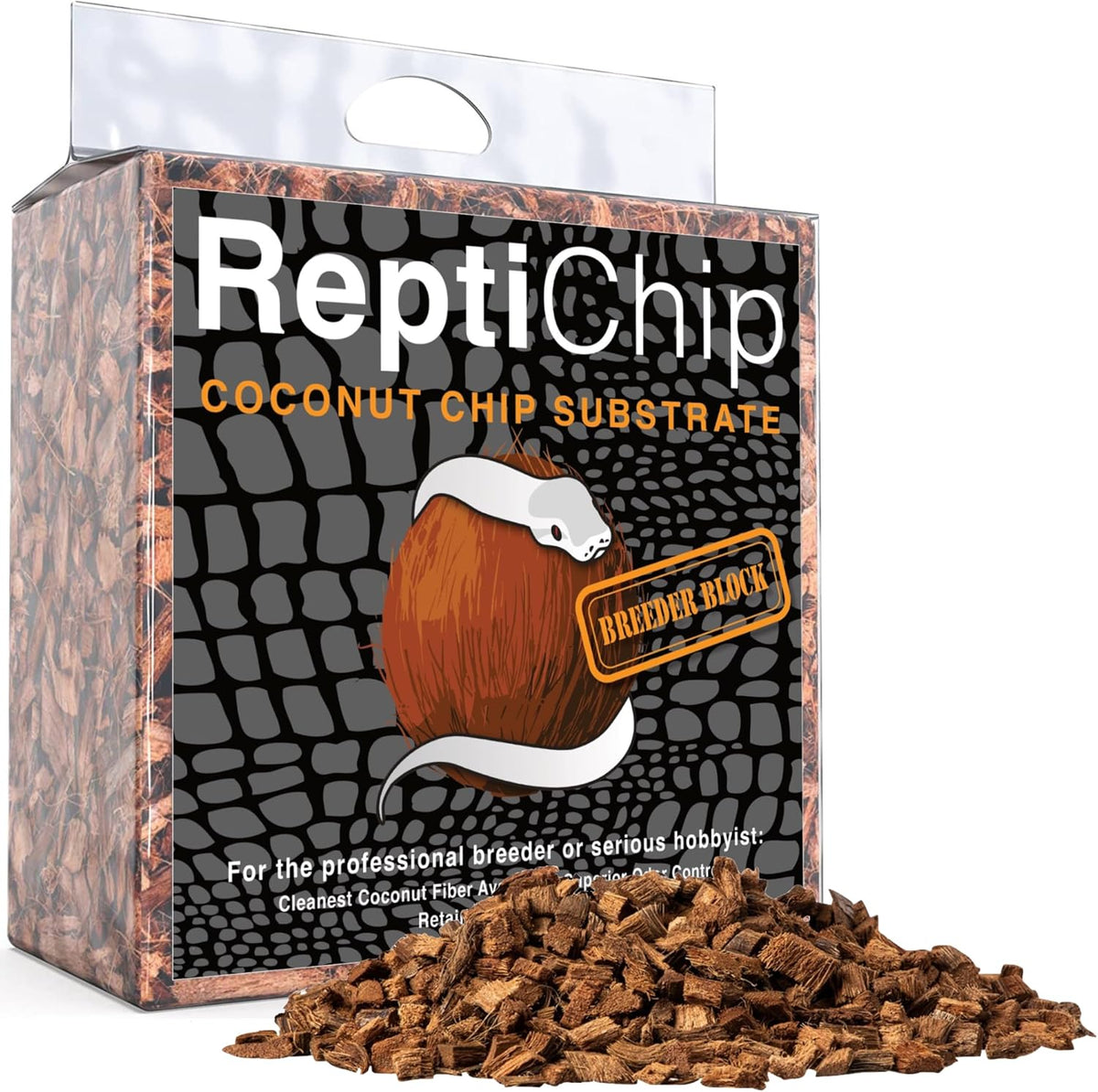 ReptiChip Premium Coconut Substrate front view packaging