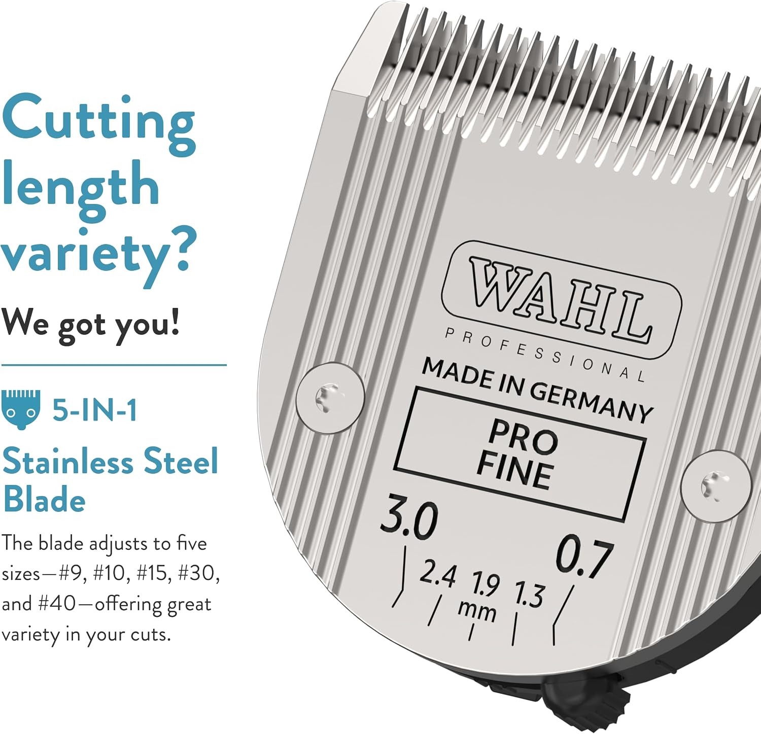 German engineered pet clipper replacement blade close up tooth geometry