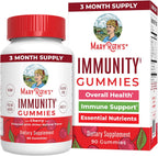 Mary Ruth's 5-1 Immunity Gummies with Elderberry for Kids & Adults | Cherry | Pectin Based | Vegan | 90 Count - Image 1