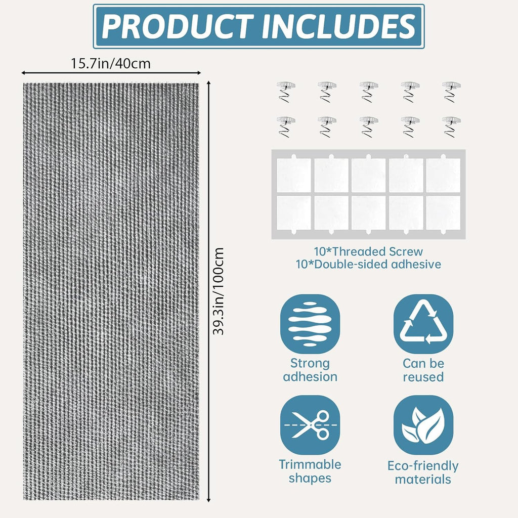 Close up of durable polypropylene fiber texture for cats