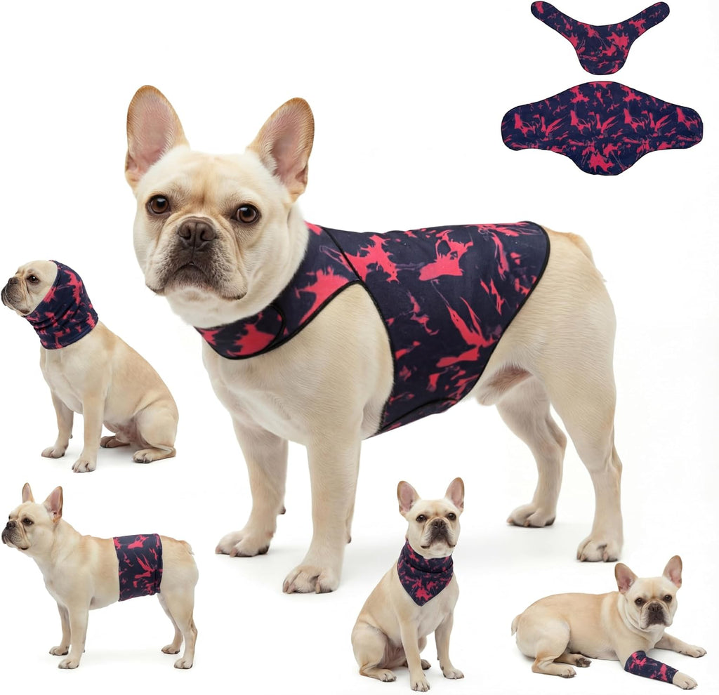 DAJIDALI(R) Dog & Cat Anxiety Vest & Spay Recovery Suit - Silent Adjustable Calming Wrap for Surgery & Thunderstorms - 2-Piece Cone & Recovery Onesie Alternative - Image 9