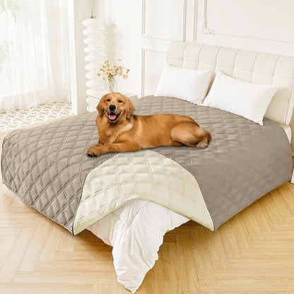 Smiry Waterproof Dog Bed Cover Blanket 30x70, Soft Reversible Pet Blanket, Washable Leakproof Cats Dogs Couch Cover for Sofa, Couch, Furniture, Grey/Dark Grey - Image 13