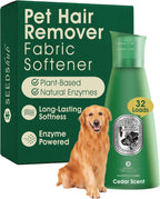 Pet Hair Remover for Laundry Bundle, Detergent + Fabric Softener Liquid, Up to 90% Fur Removal, Plant-Based Enzyme Formula for Dog and Cat Fur, Odor & Stain Remover, Cedar Scent, 2 x 27 fl oz - Image 10