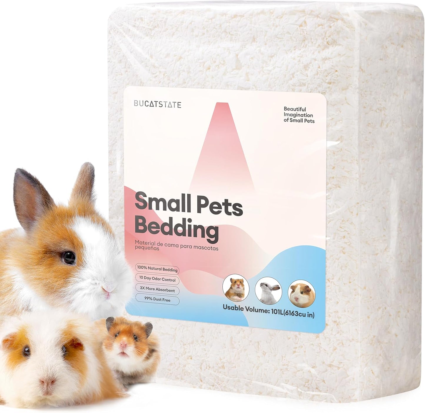 BUCATSTATE Hamster Bedding 15L, 99% Dust-Free Guinea Pig Paper Bedding Odor Control Paper Bedding, Cozy Small Animal Bedding for Rabbit Rat Syrian Dwarf Hamsters Gerbils (Lavender) - Image 15