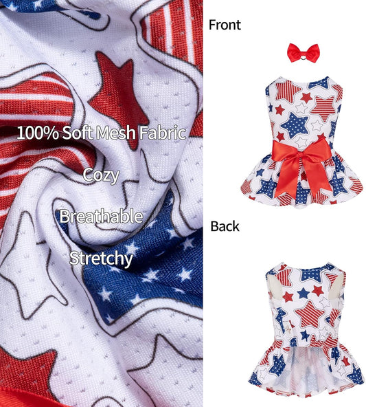 CuteBone pet outfit back view showcasing the breathable summer apparel design