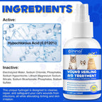 Antimicrobial cat wound healing spray for cuts and scratches