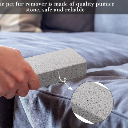 Close up of porous texture of pet hair removal stone