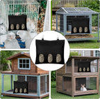 2PCS Rabbit Hay Feeder,3 Hole Hay Bag for Rabbits, Washable Hanging Small Animal Feeder for Guinea Pig Bunny Chinchillas Hamsters and Other Pets - Image 5