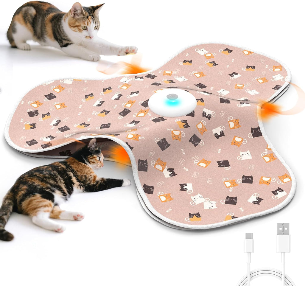 FUGODIWI squeaky mouse sound cat toy packaging layout with full accessories included.