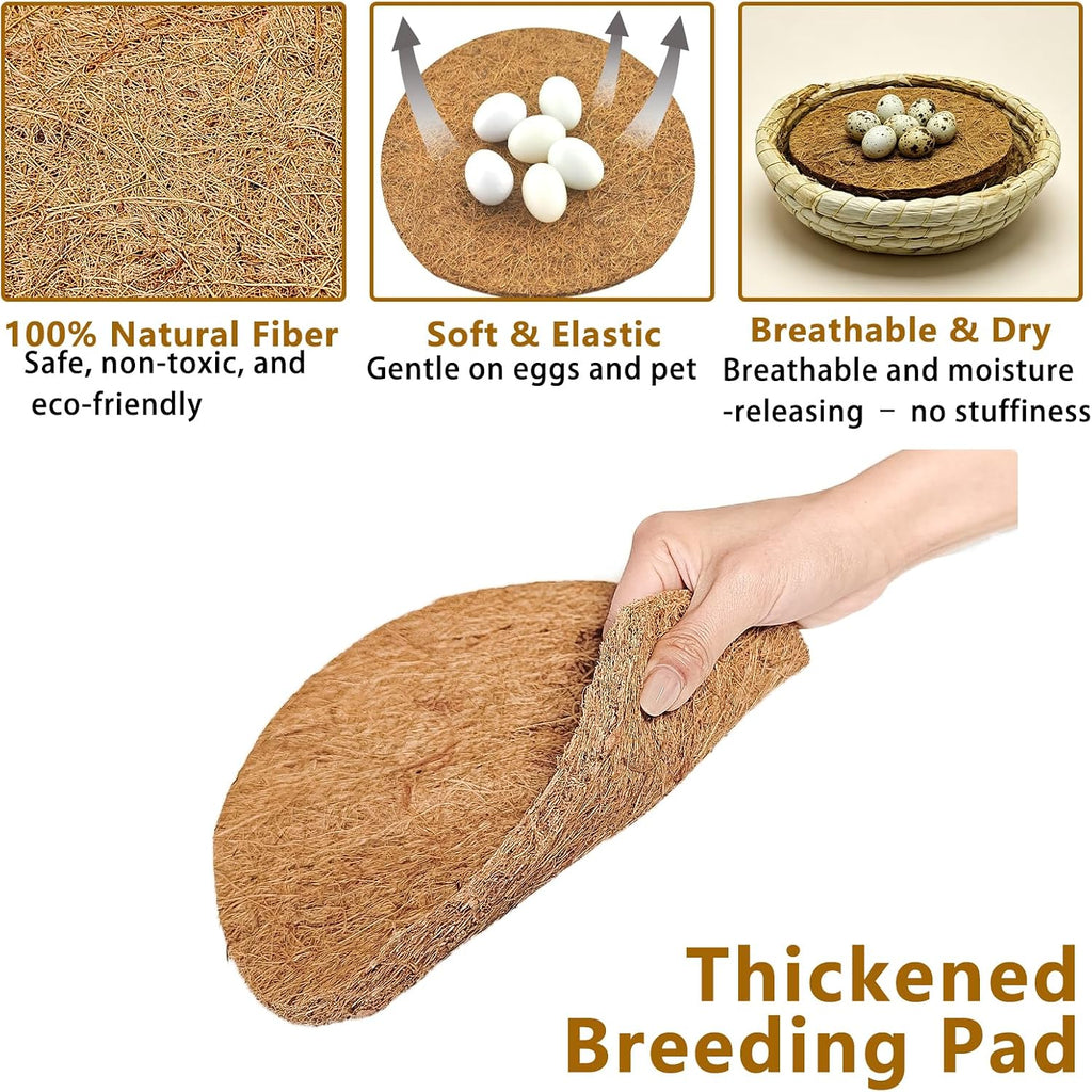 Kathson 12 pack bird egg mats stacked for storage