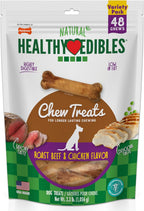 Nylabone Healthy Edibles Natural Chews, Long Lasting Dog Bones, Healthy Dog Treats, Bacon Flavor, X-Small (8 Count) - Image 13