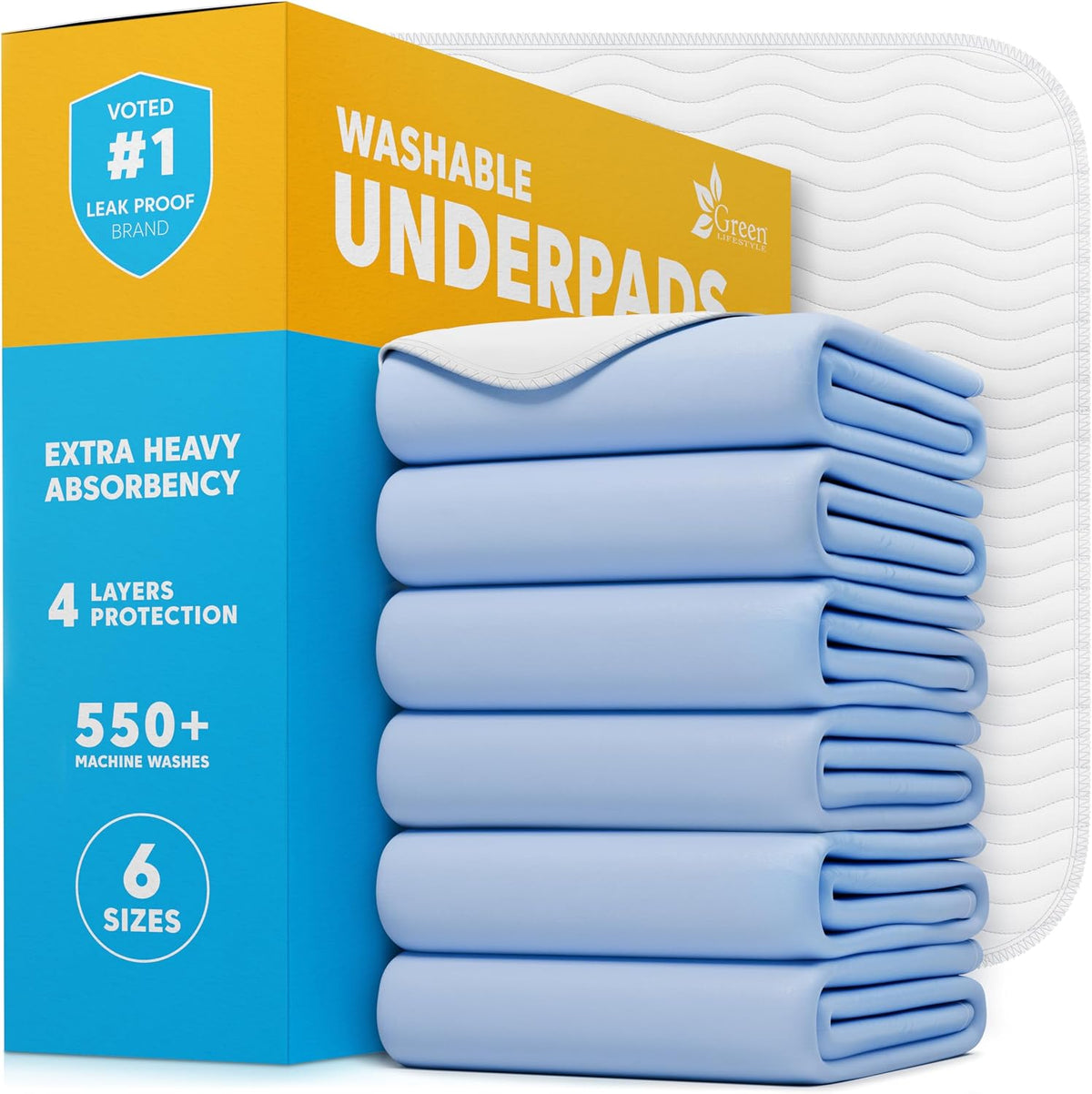 GREEN LIFESTYLE Pee Pads - Super Absorbent & Leak-Proof Pee Pads for Dogs - Puppy Pads - Waterproof Dog Pads, Dog Training Pads for Cats, Rabbits (Pack of 80 - 22x22) - Image 11