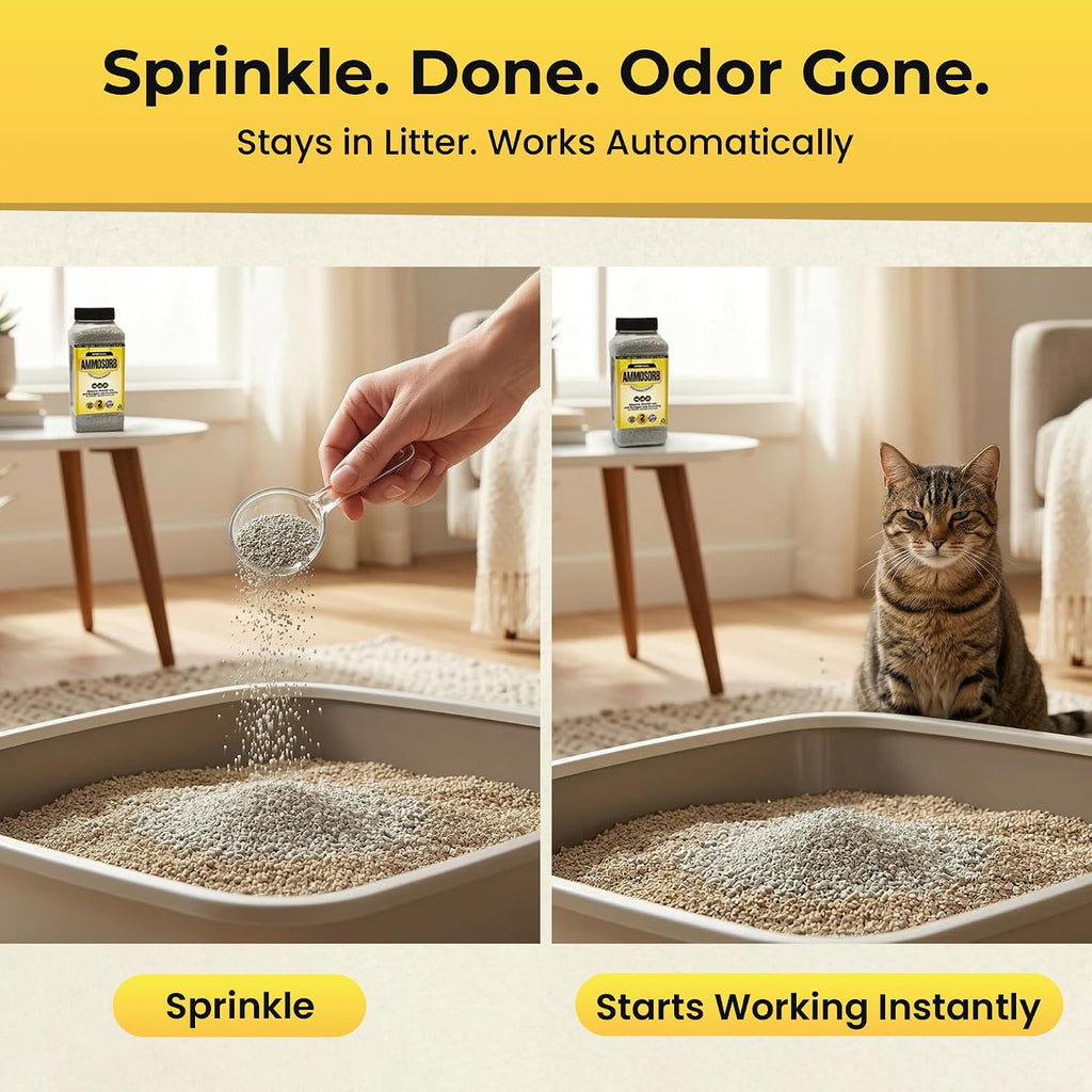 Close up of Ammosorb natural odor absorbing granules texture