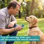 Pet Training Clicker with Wrist Strap - Dog Training Clickers for Puppy, Cat, Potty, Bird, Horse, Pet, Trainer Training Tools, Behavior Aids (Lake Blue + Light Green + Purple + Pink) - Image 9