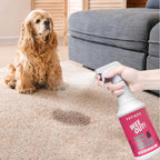 Back label showing non-toxic ingredients of Pupiboo pet stain remover