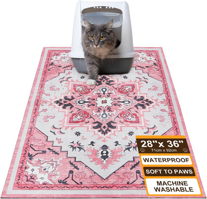 BEAUTYZOO premium cat litter mat trapping fine sand and clay particles