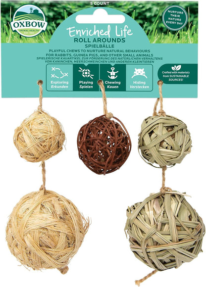Oxbow Enriched Life Natural Dangly Party Pack, Rabbit Toys, Guinea Pig Toys, Enrichment for Bunny, Guinea Pig, Hamster Stuff, Rabbit Enrichment, Chinchilla, Rat, Chinchilla Cage Accessories - Image 11