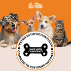 GoPets professional shedding tool removing hair mats from pet fur