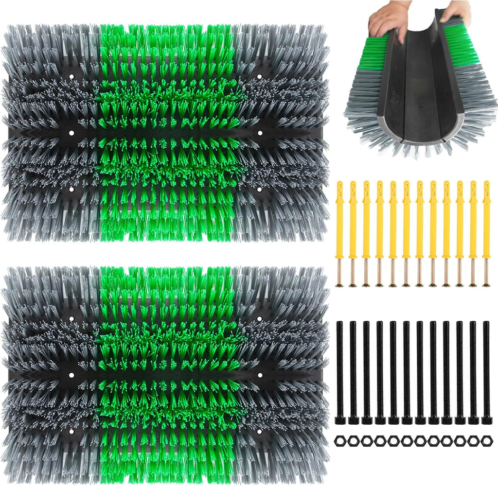 Extra Large Size Livestock Scratching Brush, Upgraded Horse/Goat/Cow/Cattle Scratcher Brush for Grooming, Itch Relief Horse Scratcher Brushes Kit with Two Sets of Mounting Screws(1-Pack,Black) - Image 10