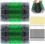 Extra Large Size Livestock Scratching Brush, Upgraded Horse/Goat/Cow/Cattle Scratcher Brush for Grooming, Itch Relief Horse Scratcher Brushes Kit with Two Sets of Mounting Screws(1-Pack,Black) - Image 10
