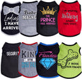 Hoyuwak funny printed dog shirts front view breathable summer pet apparel