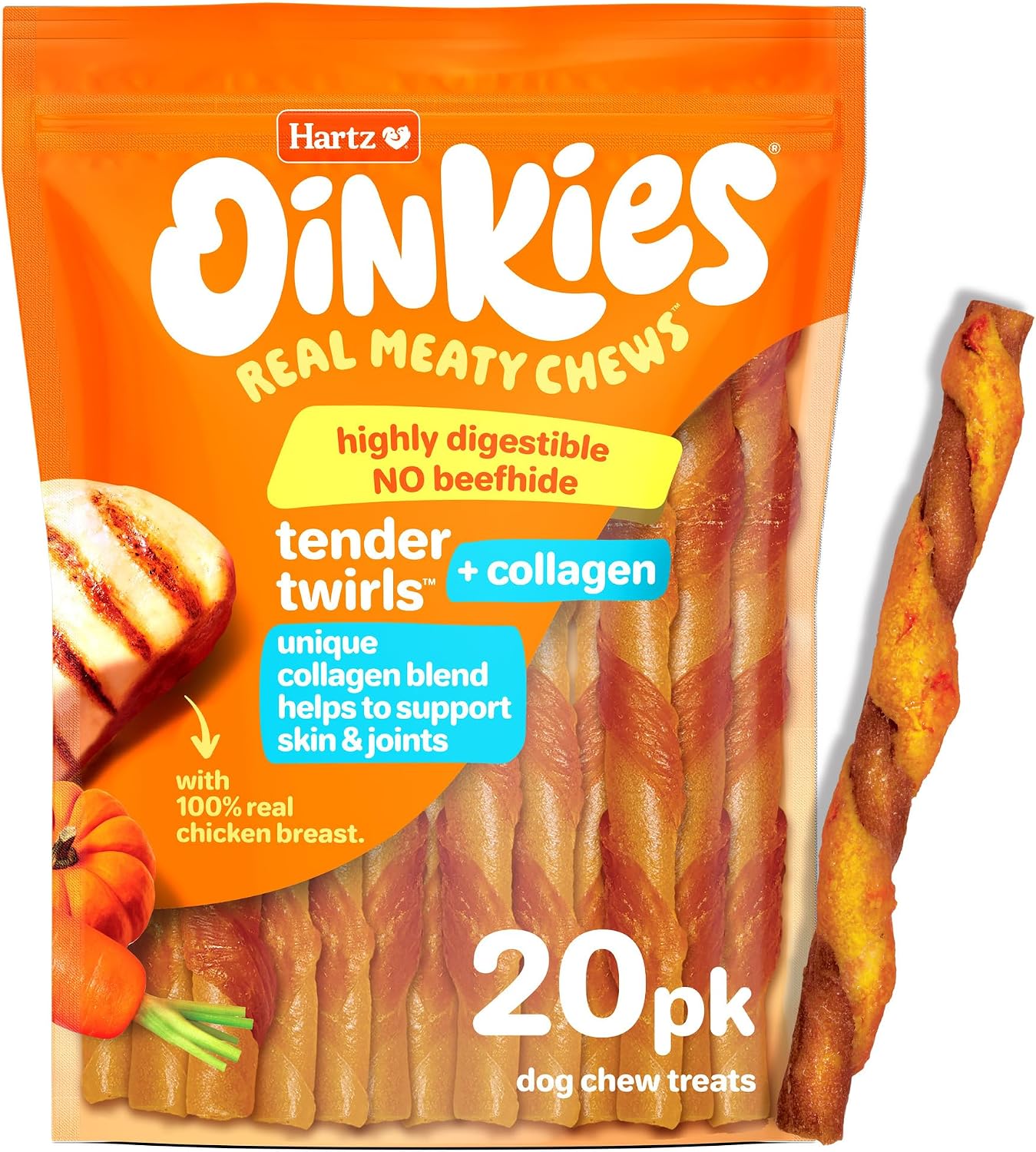 Oinkies Tender Twists RawhideFree Dog Chews, 36 Count - Image 11