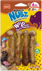 Nylabone Nubz Wild Natural Dog Chew Treats for Small Dogs, Long Lasting Dog Chew Bones Made in USA, Bison Flavor, Small Dog Bones for Dogs Up to 25 lbs. (12 Count) - Image 10