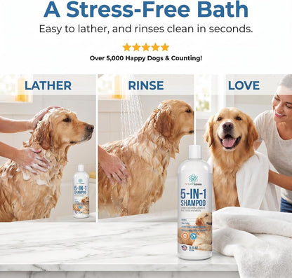 Close up of Pet Care Sciences 16 fluid ounce bottle