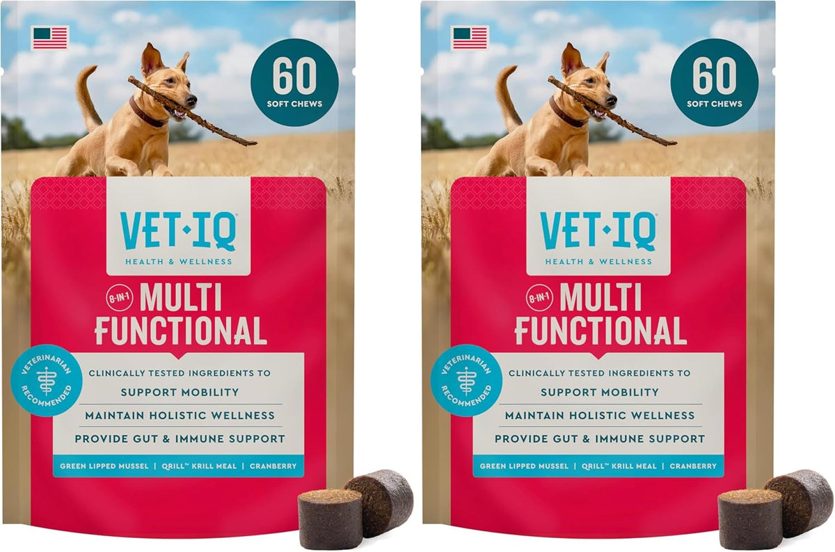 VetIQ 8-in-One Multifunctional Supplement for Dogs, Supports Hip & Joint, Urinary Tract, Immune System, Skin Health and Heart Health, Soft Chews, Made in the USA, 60 Count - Image 9