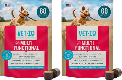 VetIQ 8-in-One Multifunctional Supplement for Dogs, Supports Hip & Joint, Urinary Tract, Immune System, Skin Health and Heart Health, Soft Chews, Made in the USA, 60 Count - Image 9