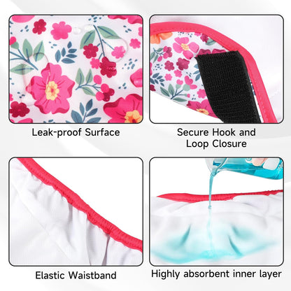 Soft jersey inner lining of Barklincharm doggie wrap for incontinence management