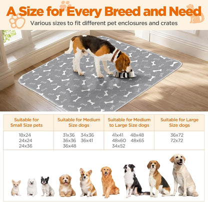 Baodan reusable puppy pads grey texture close up