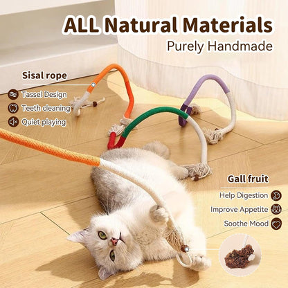 Natural silvervine stick with gall fruit for indoor cats
