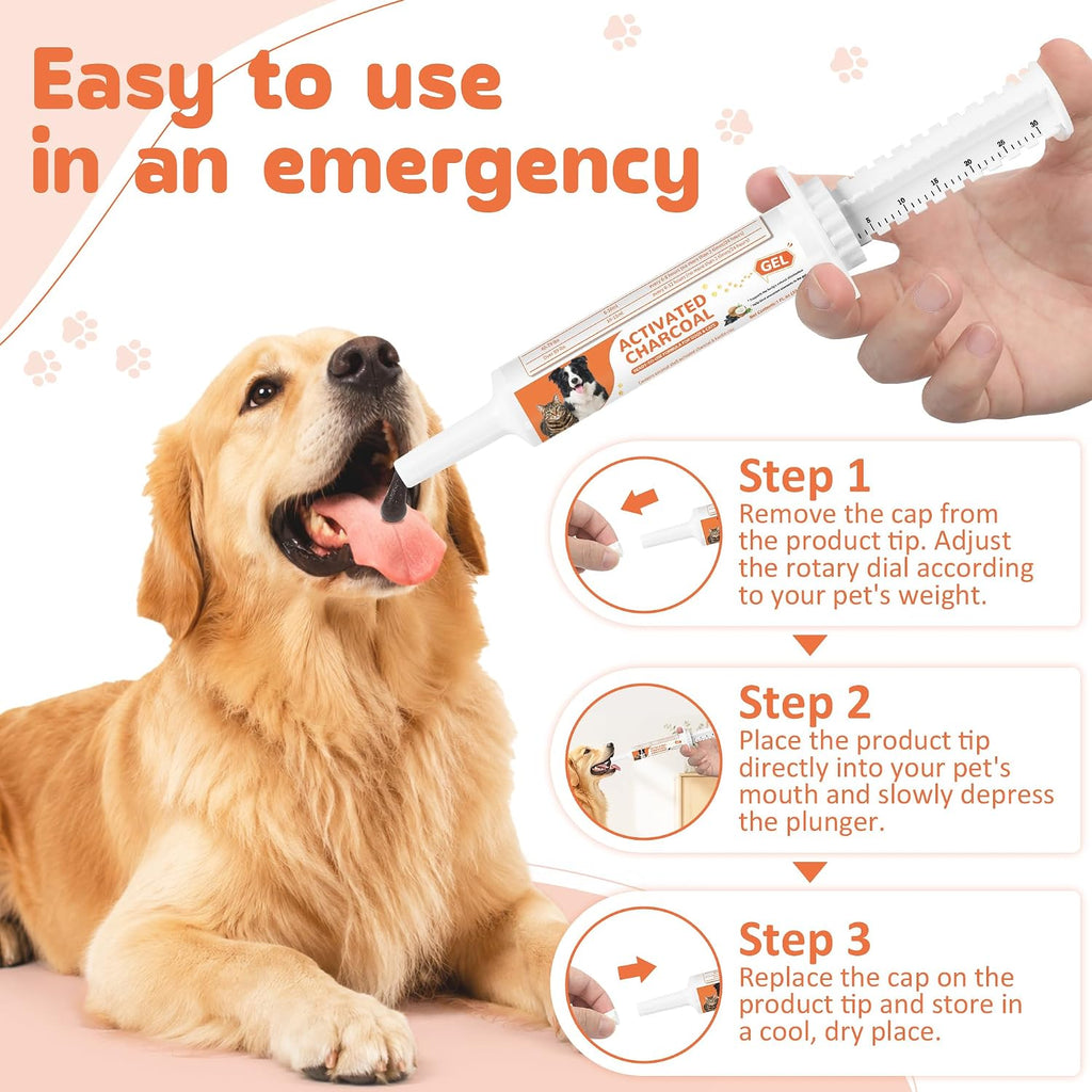 Rozjovu pet travel essential activated charcoal toxin absorber display