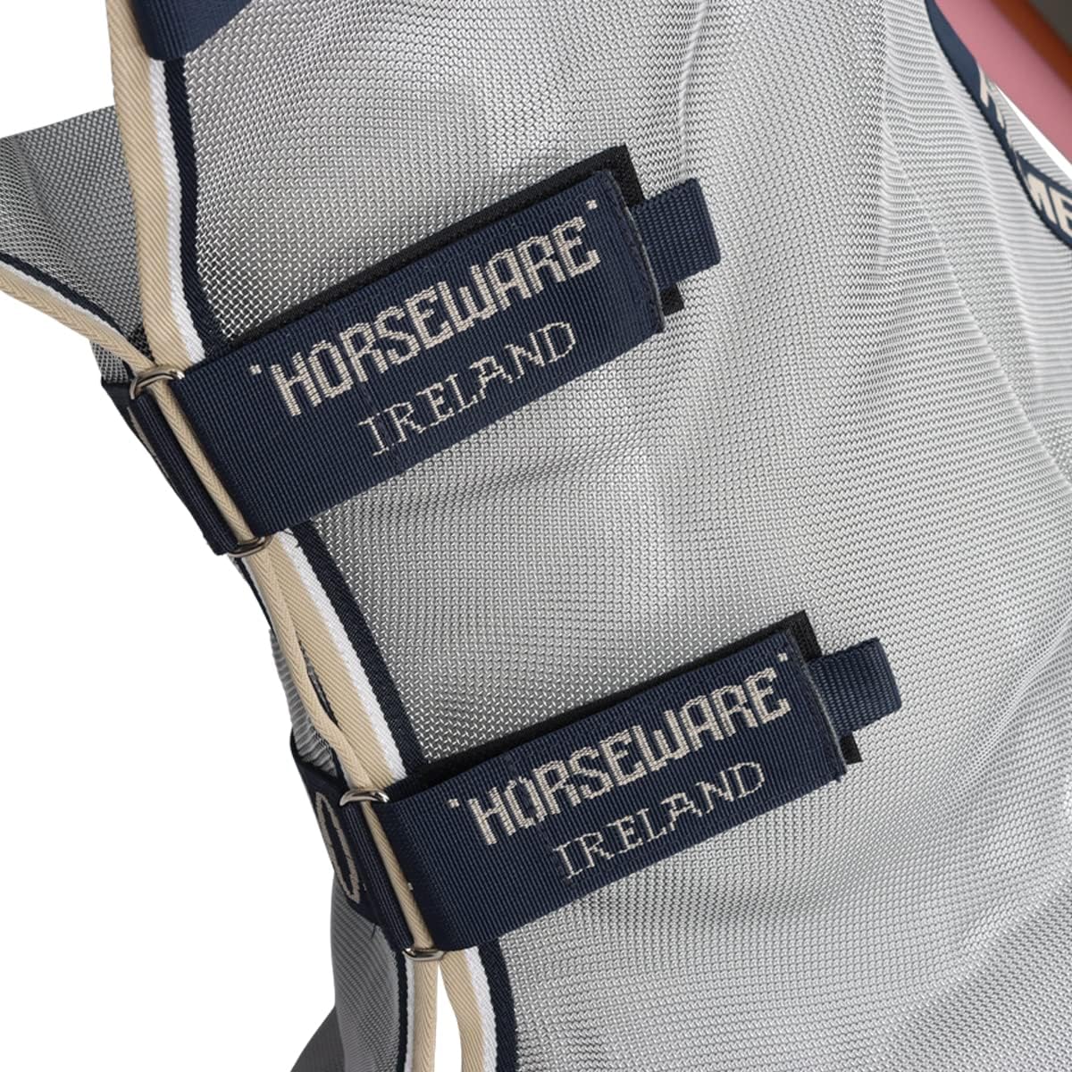 Horseware Rambo Protector Fly Sheet detailed view of the detachable hood attachment.