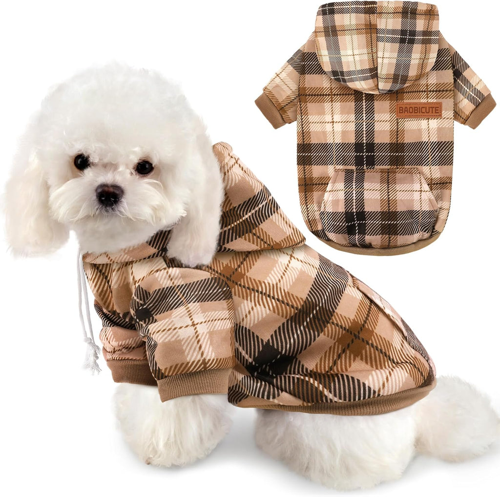 Dog Basic Hoodie Soft Dog Clothes Cold Weather Sweaters for Medium Large Dogs Cozy Fabric Warm Sweatshirt with Leash Hole for Boys (Security, X-Small (2-5 lbs)) - Image 12