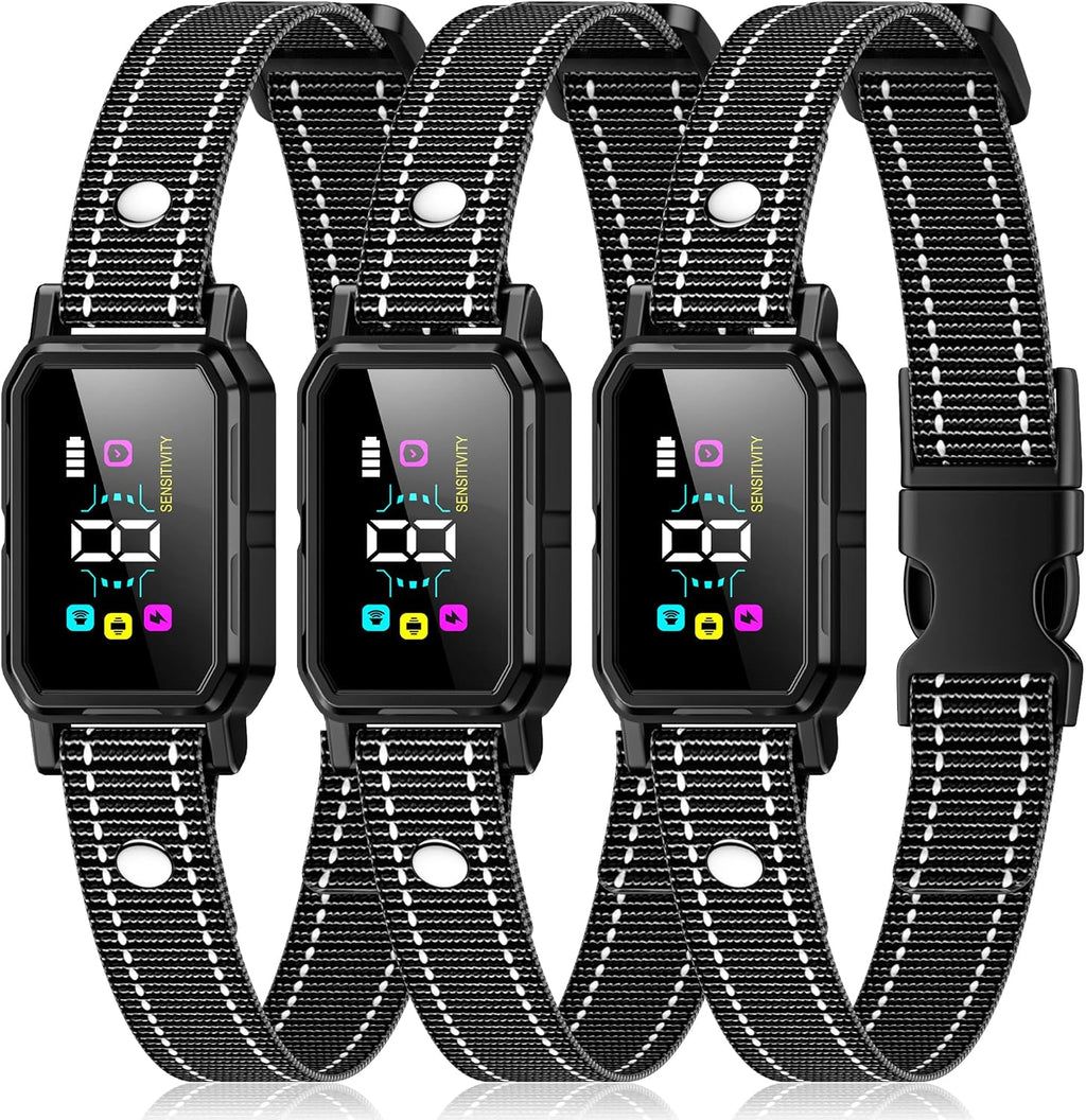 DcvPlan 3-pack dog bark collar front view