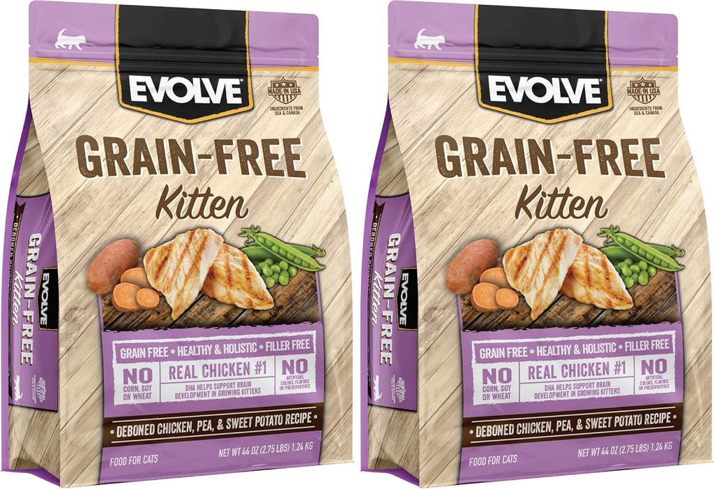 Evolve Grain Free Deboned Chicken, Pea and Vegetable Recipe Cat Food, 11lb - Image 15