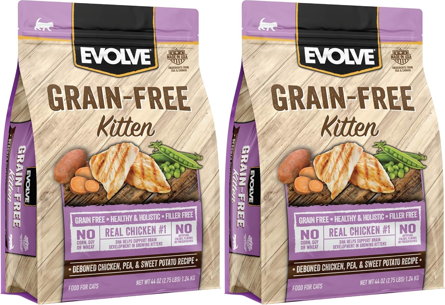 Evolve Grain Free Deboned Chicken, Pea and Vegetable Recipe Cat Food, 11lb - Image 15