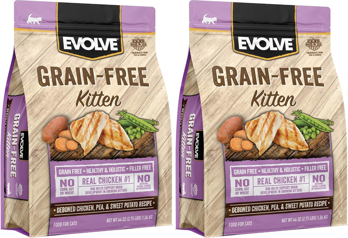 Evolve Grain Free Deboned Chicken, Pea and Vegetable Recipe Cat Food, 11lb - Image 15
