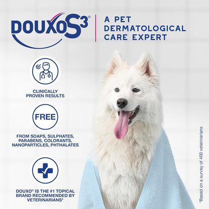 Douxo S3 skin soothing treatment for dogs and cats suffering from dermatitis
