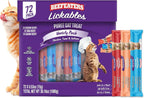 Beefeaters Lickable Cat Treats 48 Count - Puree Squeeze Up Tubes Variety Pack (Salmon, Tuna & Chicken) | Grain Free, Taurine Enriched, High Moisture for Picky Eaters | Cat Treat Topper or Snack - Image 13