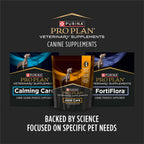 Purina Pro Plan Large Breed Joint Care supplement pouch showing active ingredient analysis.